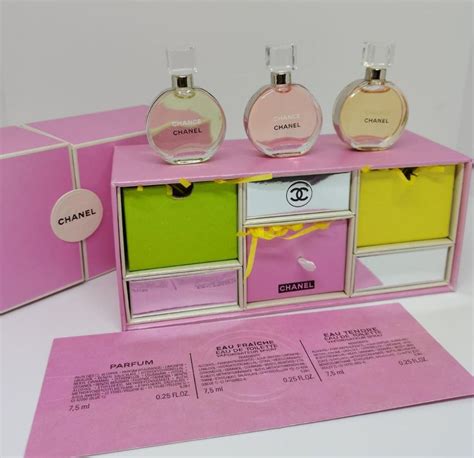 coffret miniature chanel|chanel miniature perfume set price.